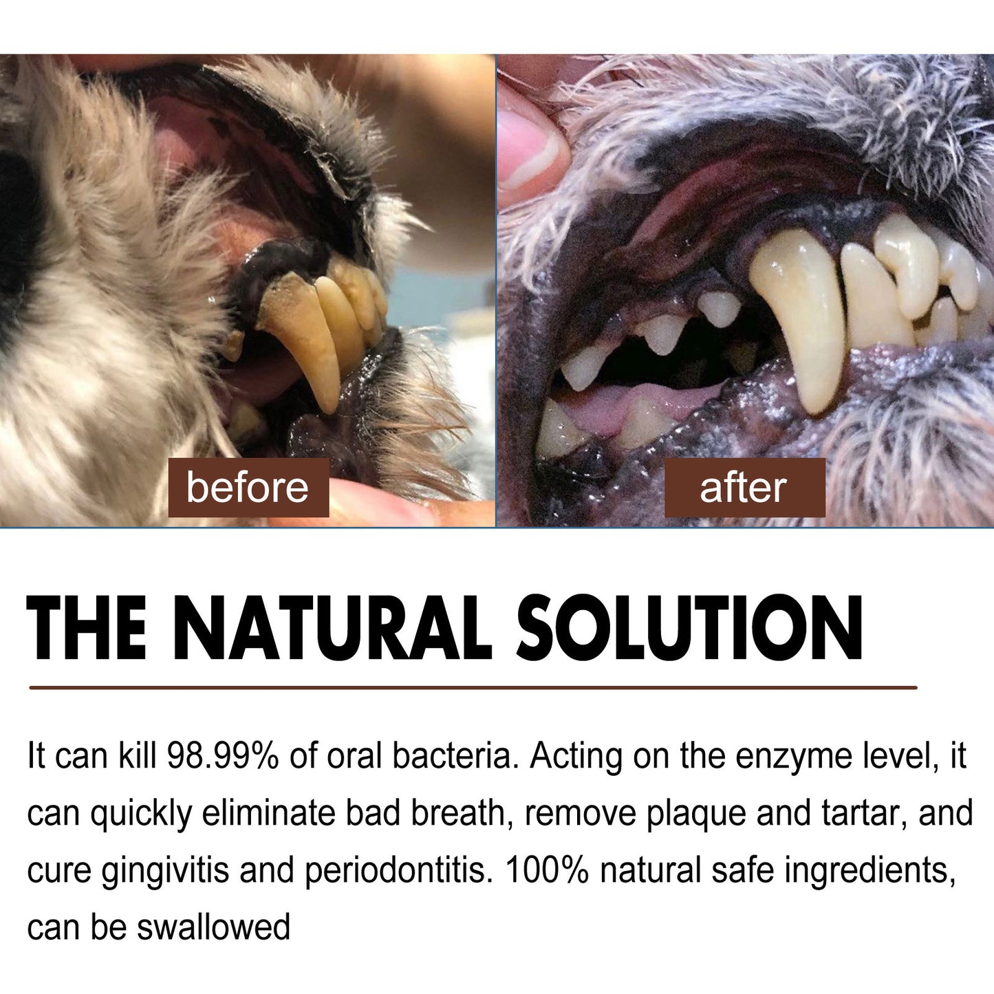 Pet Teeth Cleaning Spray Tooth Stains Remove Oral Cavity