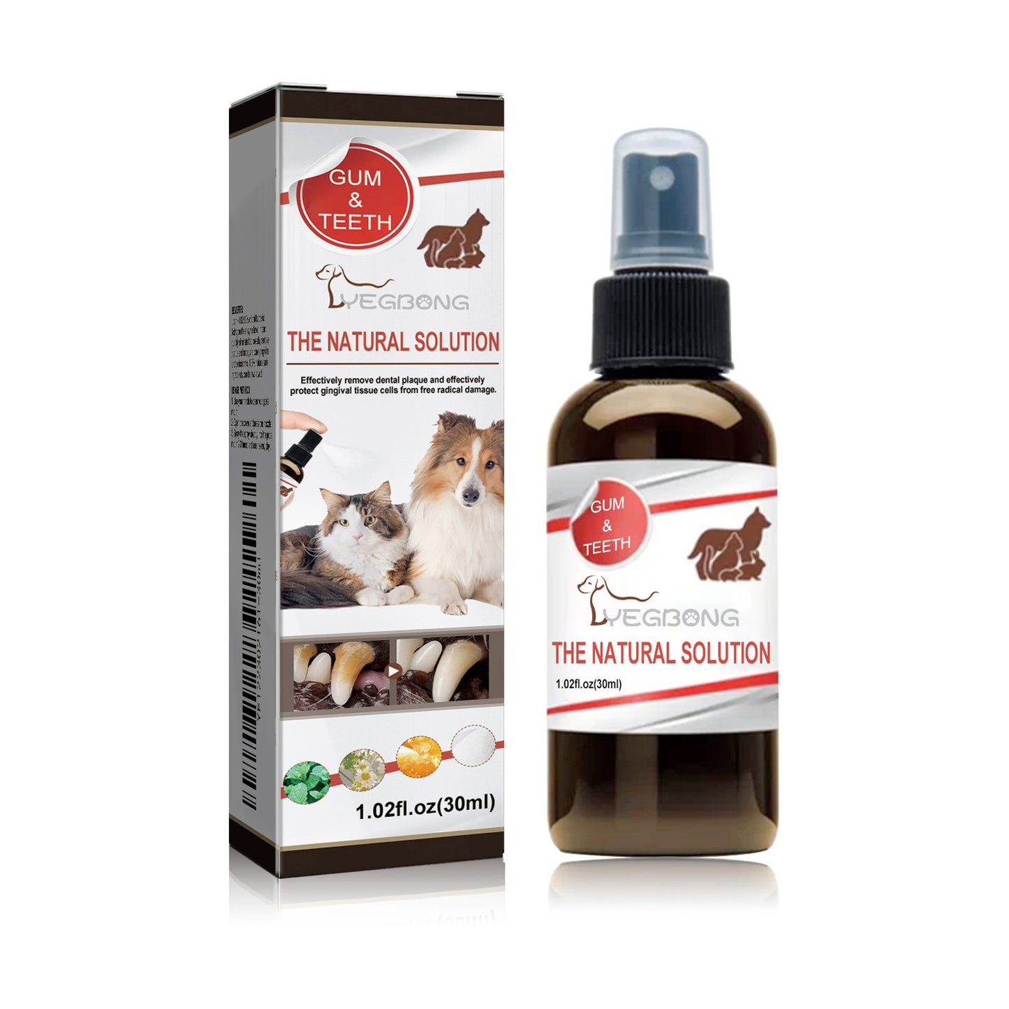 Pet Teeth Cleaning Spray Tooth Stains Remove Oral Cavity