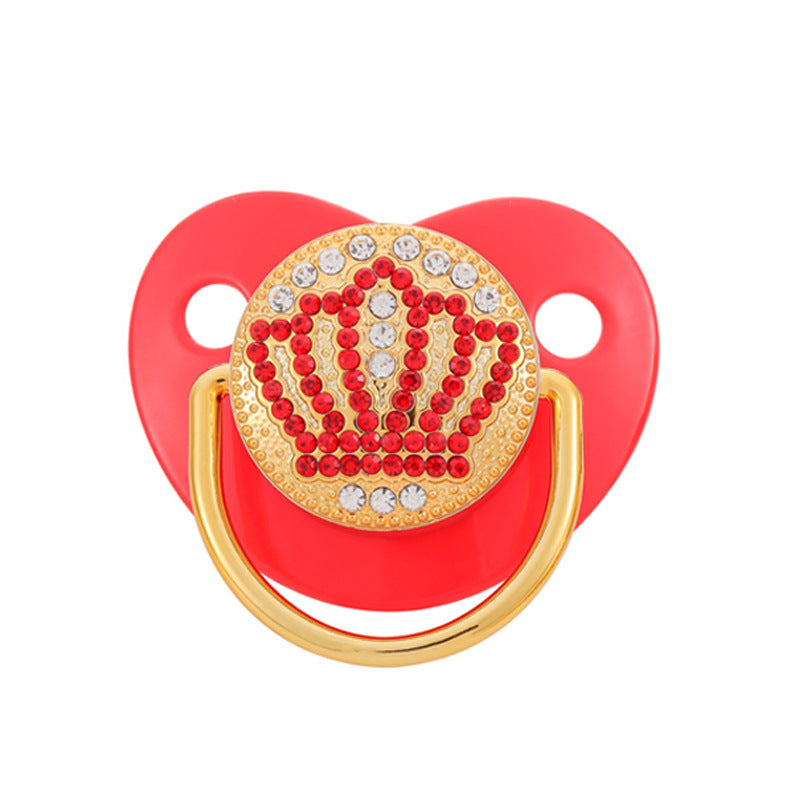 0-18 Months Luxury Crown Diamond Baby Bling Bling Pacifier Infant Soother Newborn Baby Boy Girl For Shower Gift Chupete