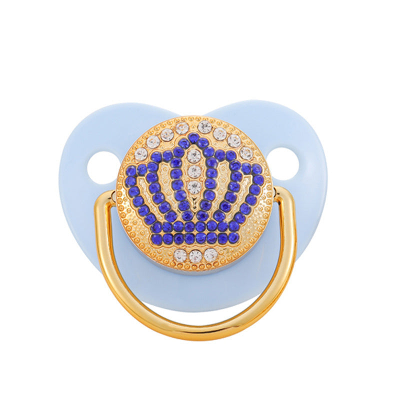 0-18 Months Luxury Crown Diamond Baby Bling Bling Pacifier Infant Soother Newborn Baby Boy Girl For Shower Gift Chupete